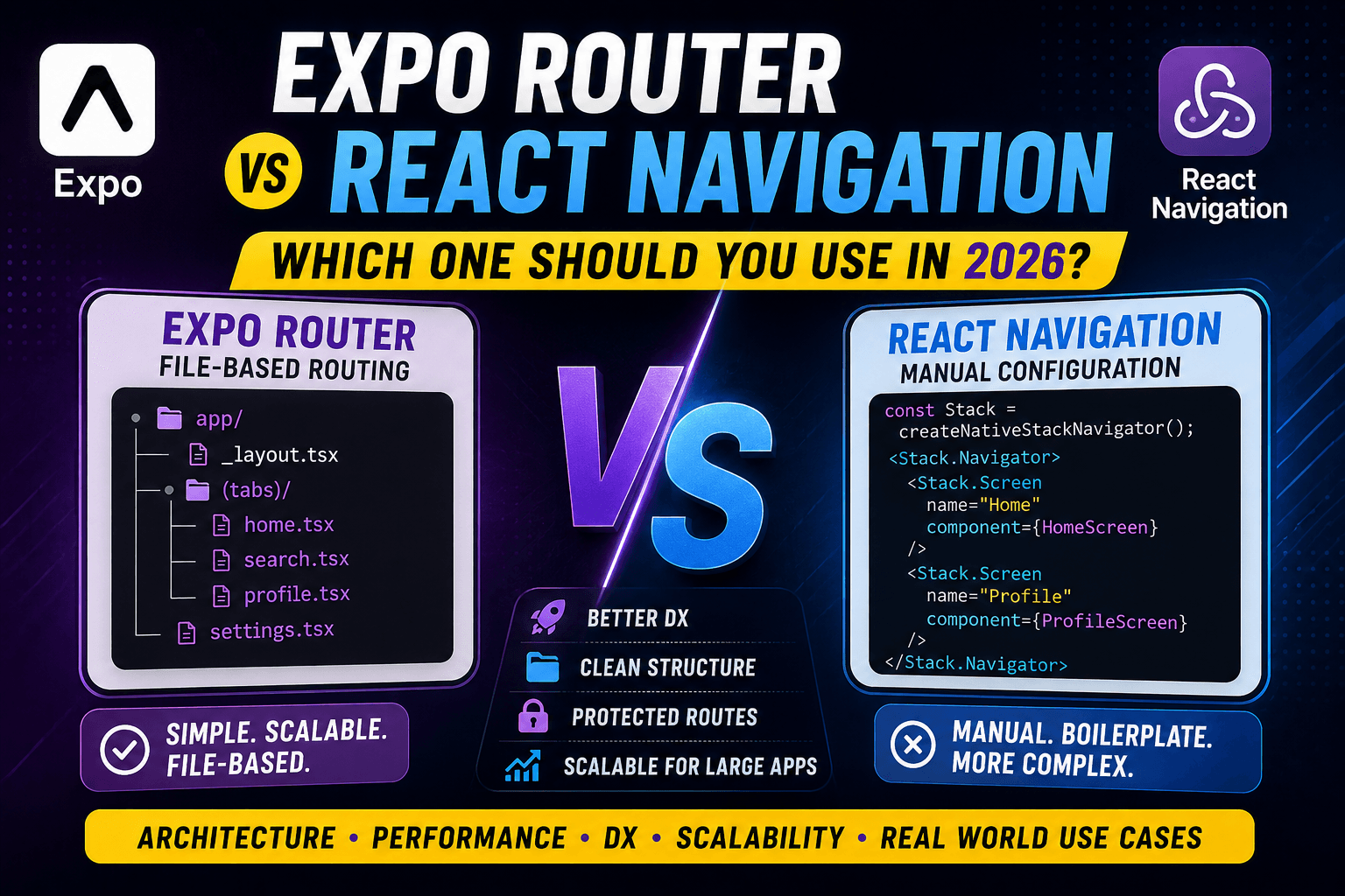 Expo Router vs React Navigation — Which One Should You Use in 2026?
